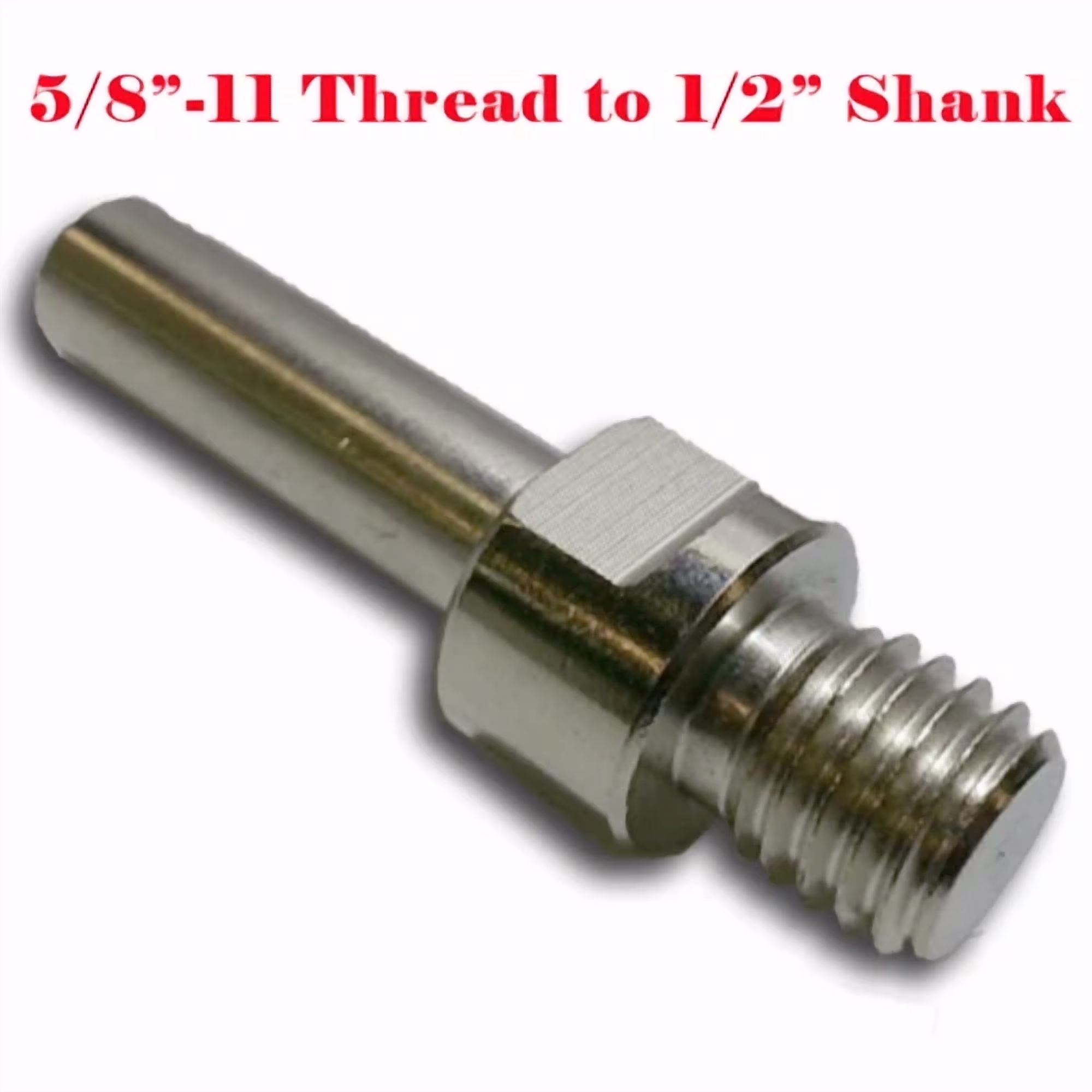 KLYNE - Core Drill Bit Adapter 5/8"-11 Unc Thread Male To 1/2" Shank Diamond Power