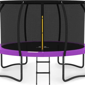 ASTM Approval Outdoor Trampoline for Kids(Orange  Black/12FT)