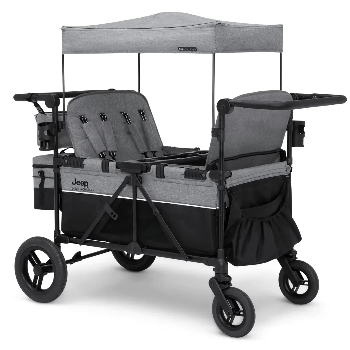 cbdddf05c034d9377ced9bacf264c1deae99561cb5cca5dda5a7e92358ec347b Jeep Wrangler Deluxe 4 Seater Stroller Wagon by Delta Children