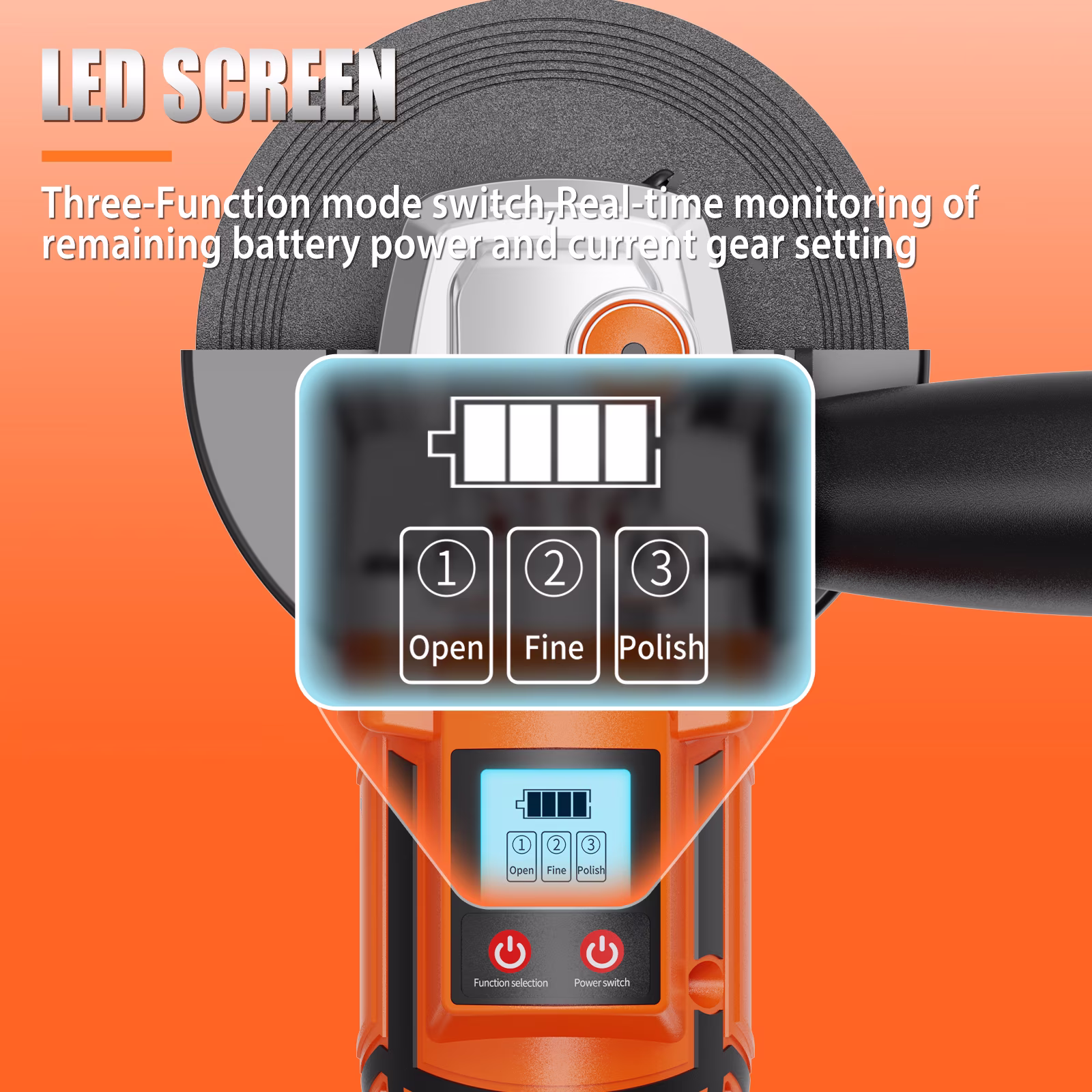 cc03468d58ac984414530a2d3e19c6f6098076962e67fa97359317311722c48f Rechargeable Cordless Angle Grinder Polisher with Lithium Battery, Fast Charger & Accessories, for Tile Stone Steel Grinding Polishing, Local Warehouse Shipping