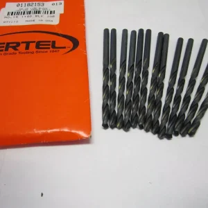 KLYNE - Lot Of 13 #15 High Speed Jobber Drill Bits, 118 Degree Oxide Straight Spiral