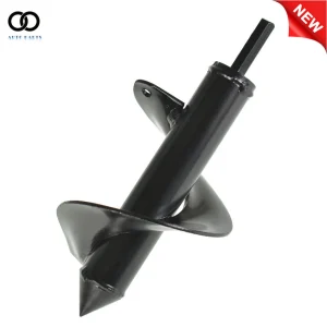 PURELY- 3'' × 7'' Auger Drill Bit Black Garden Plant Flower Bulb Rapid Planter Spiral
