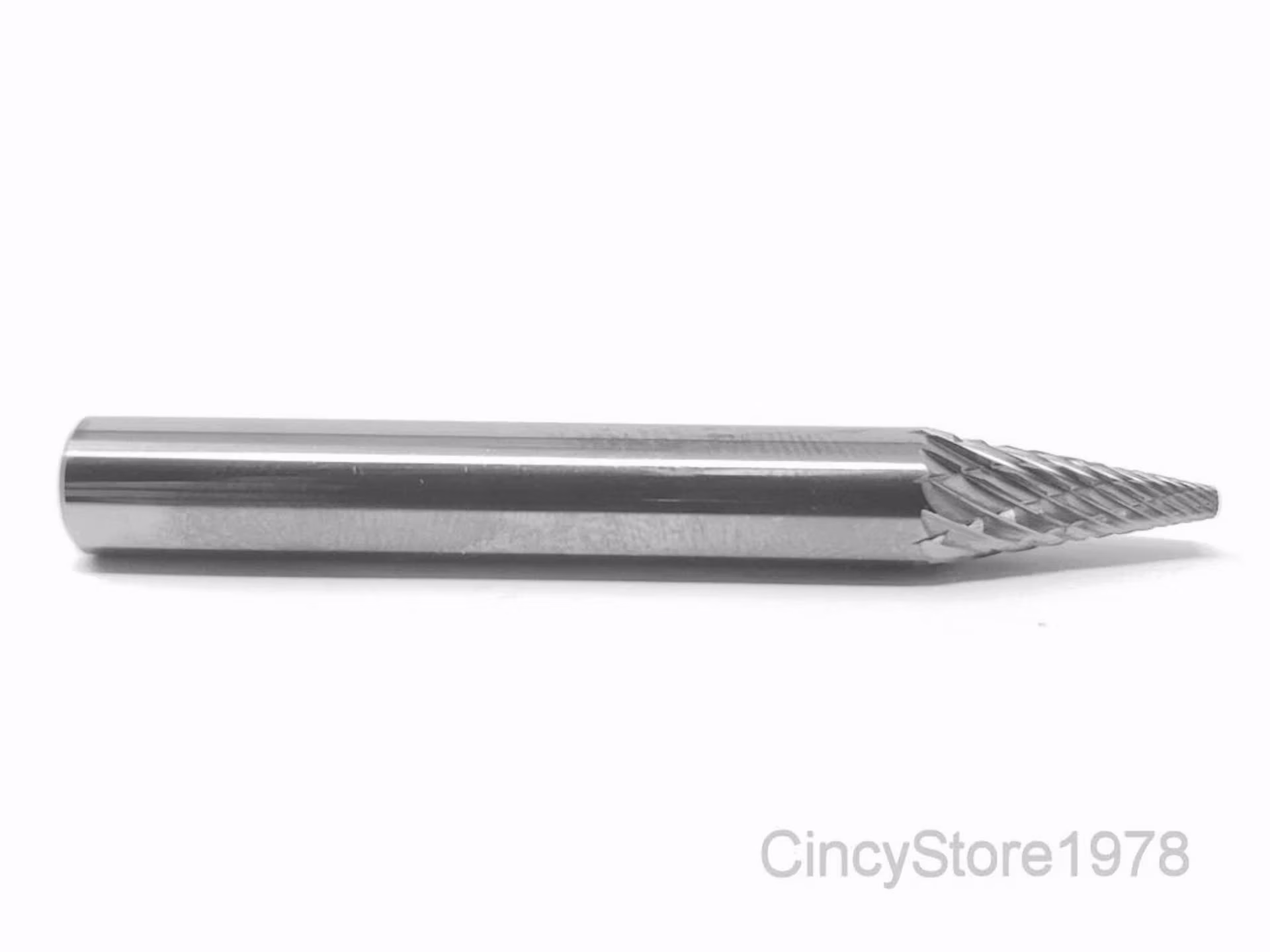 ce4e523be2ca461e2ece8e31ec9502c182f3a8554d4e2c5f53959bb710faade7 KLYNE - Sm1D Pointed Cone Shape Carbide Burr Bur Cutting Tool Die Grinder Bit 1/4" New