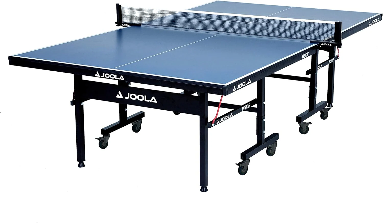 cfc3c99e85d2ee3e584b69bee86c6effe53d78388baac70639f003569d00850b Inside Professional MDF Indoor Ping Pong Table with Quick Clamp Table Tennis Net and Post Set - 10 Minute Easy Assembly - Tournament Quality - Foldable with Single Player Playback Mode(18mm)