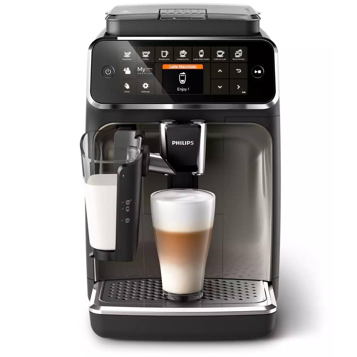 d1550e1ee89654d08f9be004561abca2efacabf2bdaabced2d463c60c5547482 Philips 4300 LatteGo Super Automatic Espresso, Cappuccino, Latte Macchiato Machine EP4347/94