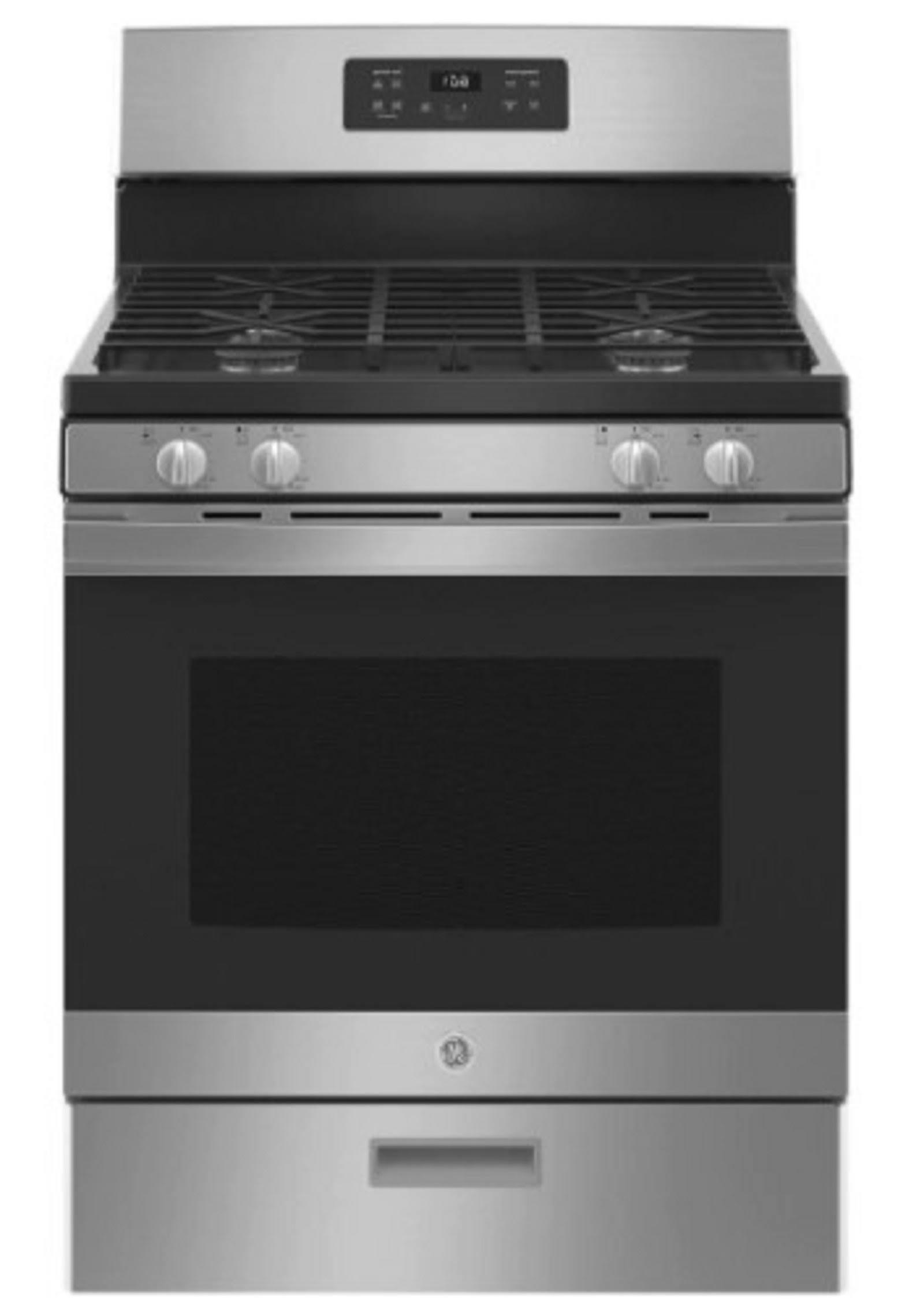 d15b213c64ba8f4b9b63ef4424297f56a69b3b620da3cb4e758d6eb2480430e5 2025 Enjoy cooking and baking 30-in 4 Burners 4.8-cu ft Freestanding GAS Range (Stainless Steel)