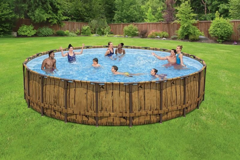 d16d28b5cc05eac7cfbf7a16655c592dc775596c6d5fe9c77a29babe9f0e4759 22' x 52" Round Above Ground Pool Set