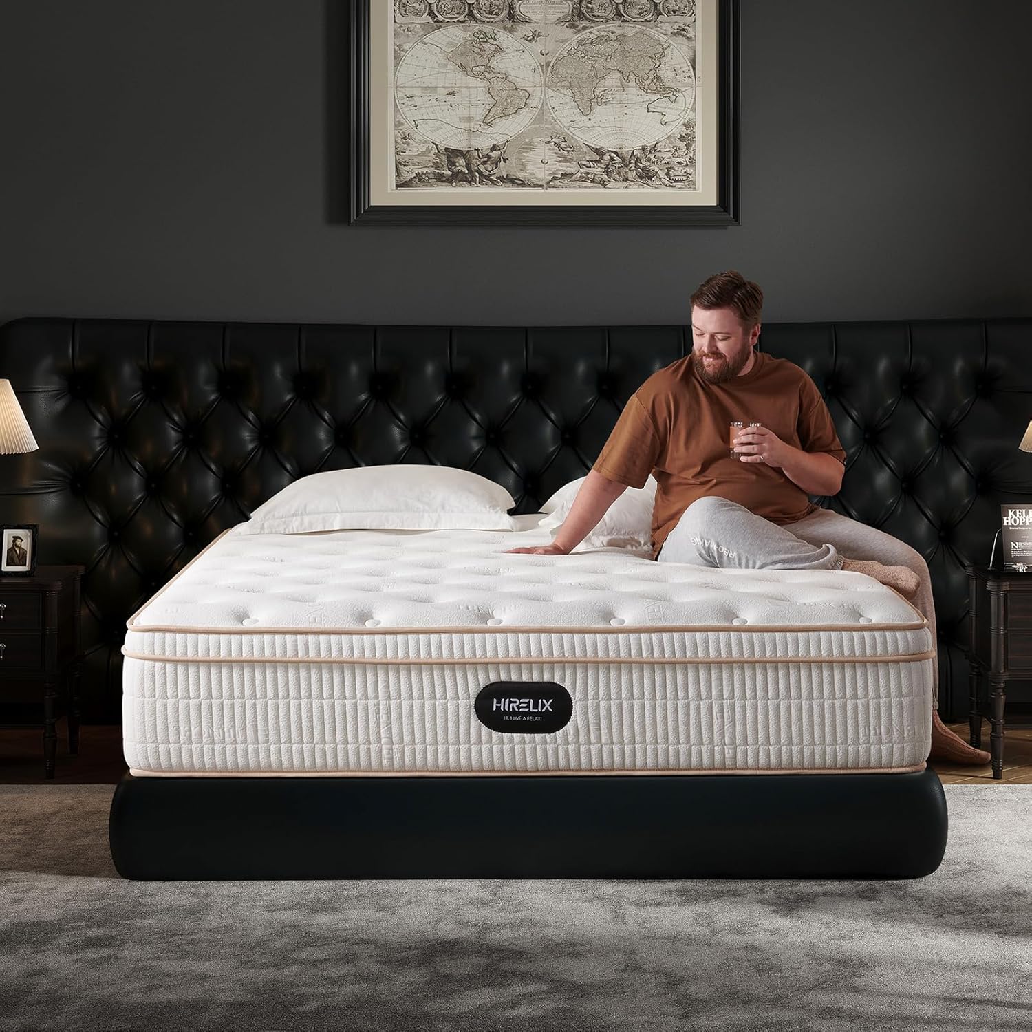 d209724bd3323cd7cd9731f76970bca65f53632c9461fb7311e267a09778d2b5 14-inch queen-size hybrid mattress with cooling gel memory foam and zoned pocket springs(King/14 inch)