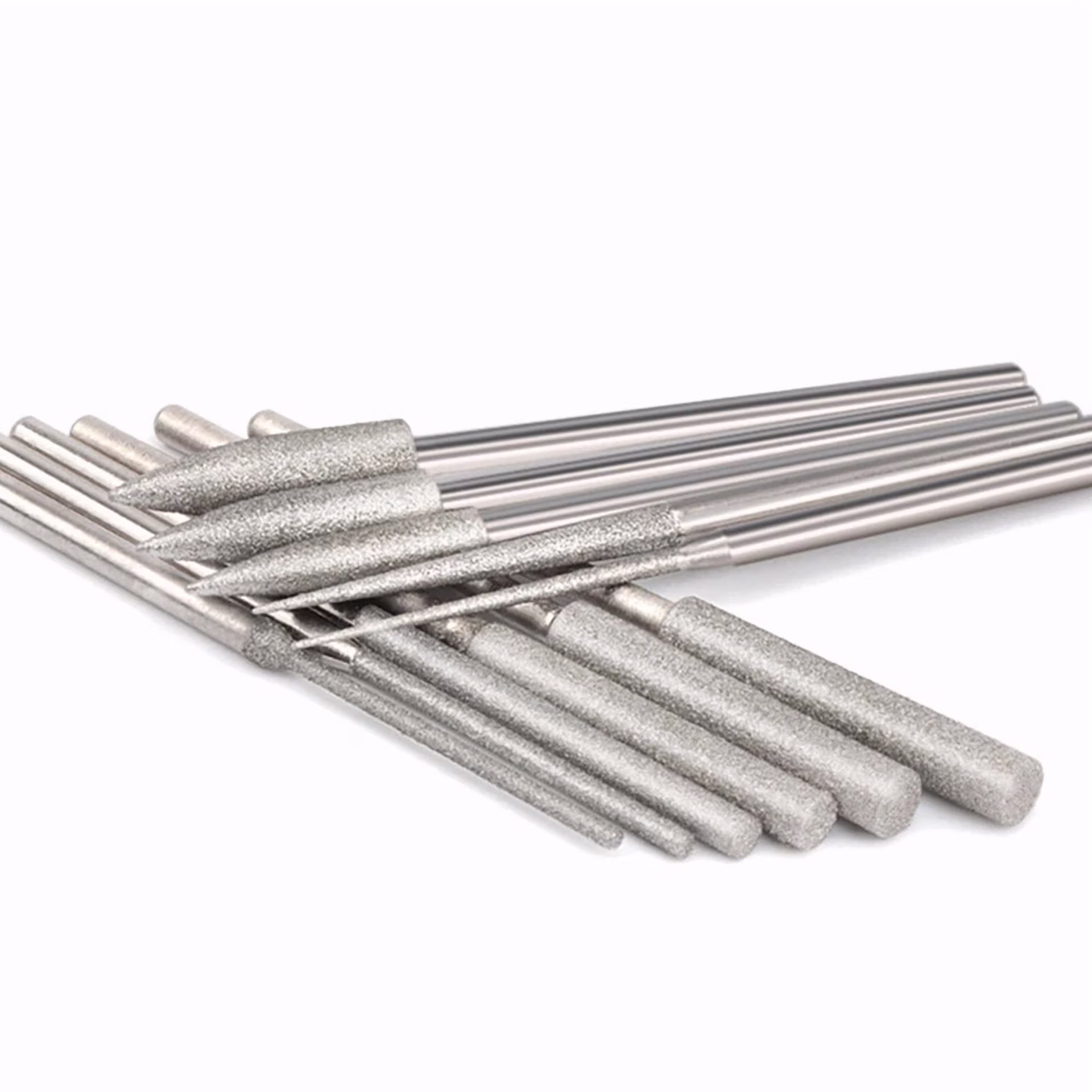 d45e4b9756f98402a8e562aa07774b9a6200cd969c96005a1284db7a5ce79885 11Pcs 1/8" Carbide Steel Diamond Burr Bits Grinding Rotary Tools Accessories
