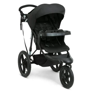 Delta Children Apollo Jogging Stroller Shock Absorbing Frame with Large Canopy Recline