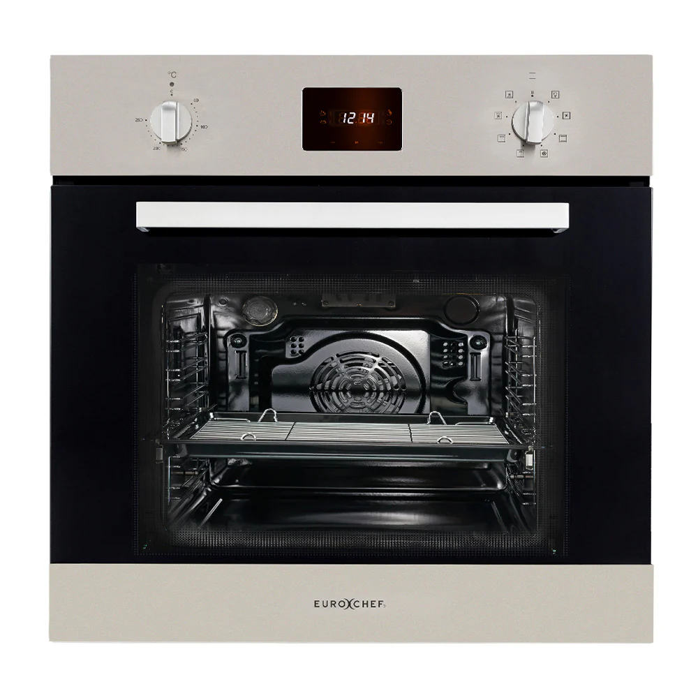 d4993e471ae78f6ac06578f6235d38ff97aa03461d58bc77c4033ff790d9412a EuroChef 80L Oven Fan Forced Wall Built in Electric Stainless Steel