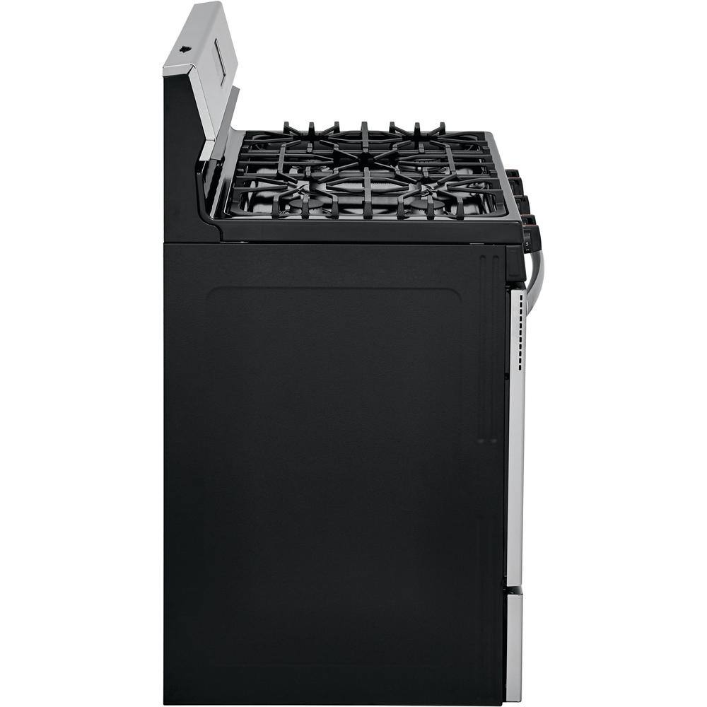 d4fb3ab9666a43b574d7b1289294dafc3ea1fc09026677cac9f68036f273de46 Frigidaire 30 in. 5 Burner Freestanding Gas Range in Stainless Steel FCRG3052AS
