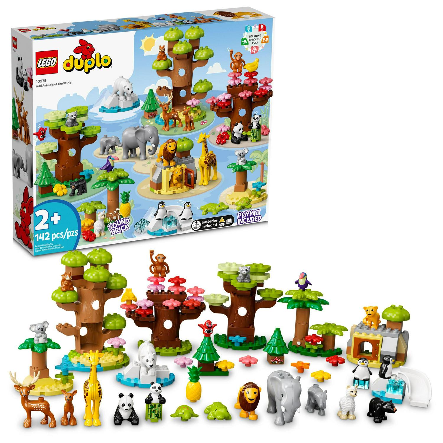 d5d8d8a324a3e87e6af67efea60851edf11eaa8cd16f7489c1cda97e36c5424b DUPLO Wild Animals of the World 10975 Building Toy Set (142 Pieces)