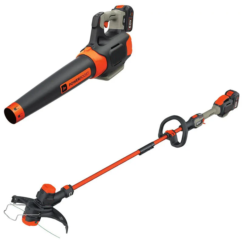 da24259dcc014aa99a8d88c517dadaf287b61aec883e1a006400b180dc701c0d 100 MPH 400 CFM 60V MAX Cordless Handheld Leaf Blower with Bonus 2in1 String Grass TrimmerLawn Edger Included