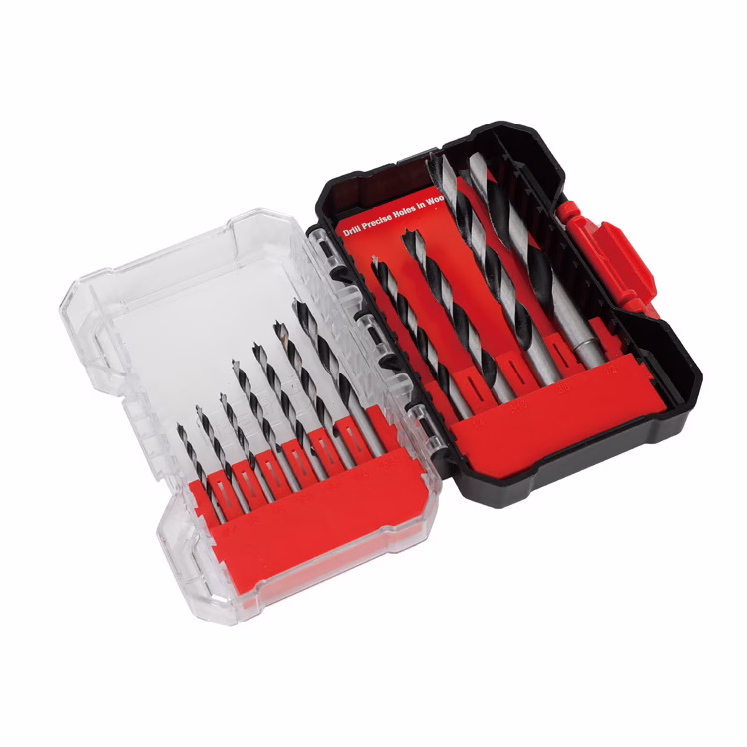 de48b87b7a0eba54518a54bec1869b02df14e6550e6aa7b8d4ef12d16ba0e0a3 Hyper Tough 11-Piece Brad Point Bit Set in Click Fit Case