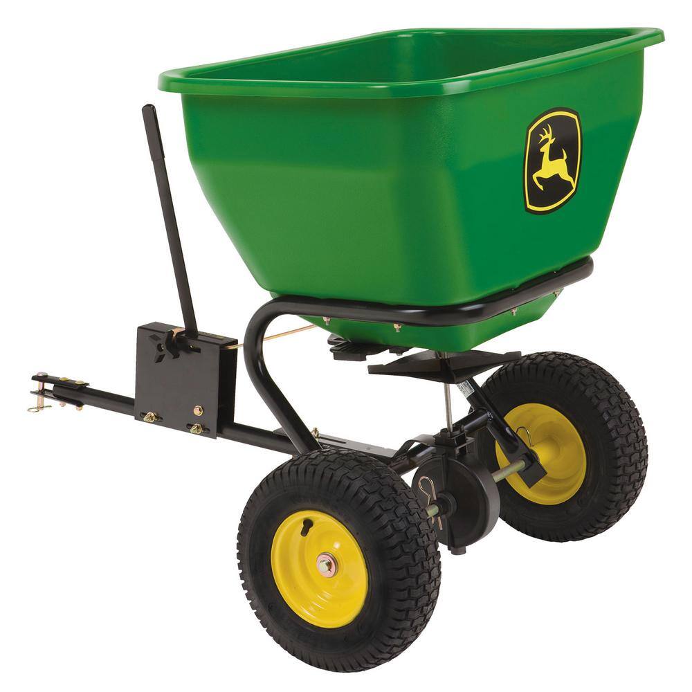 df71b3ae015480edf1d1cacaae7c3f010714994925768ae5bef3608ef8c0df1e 2025 175 lb Tow-Behind Broadcast Spreader, Rustproof Poly Hopper, Universal Fit