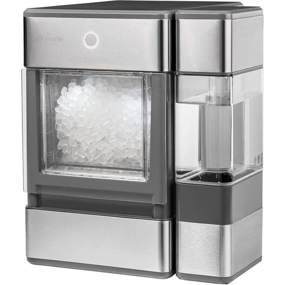 dfccd438fd2916a2cb7c4aa9c160f21bf447108d05655556f27d16f394ea59ad GE Profile Opal Countertop Nugget Ice Maker, Stainless Steel with LED, Bluetooth-Enabled, 24 lbs/day