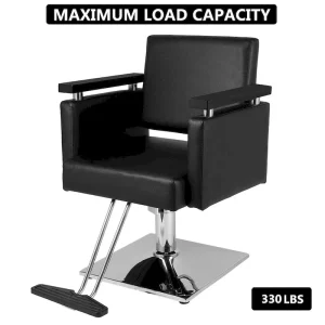 Hair Beauty Equipment Hydraulic Barber Chair Styling Salon Haircut Salon Chair - N/A(Black)