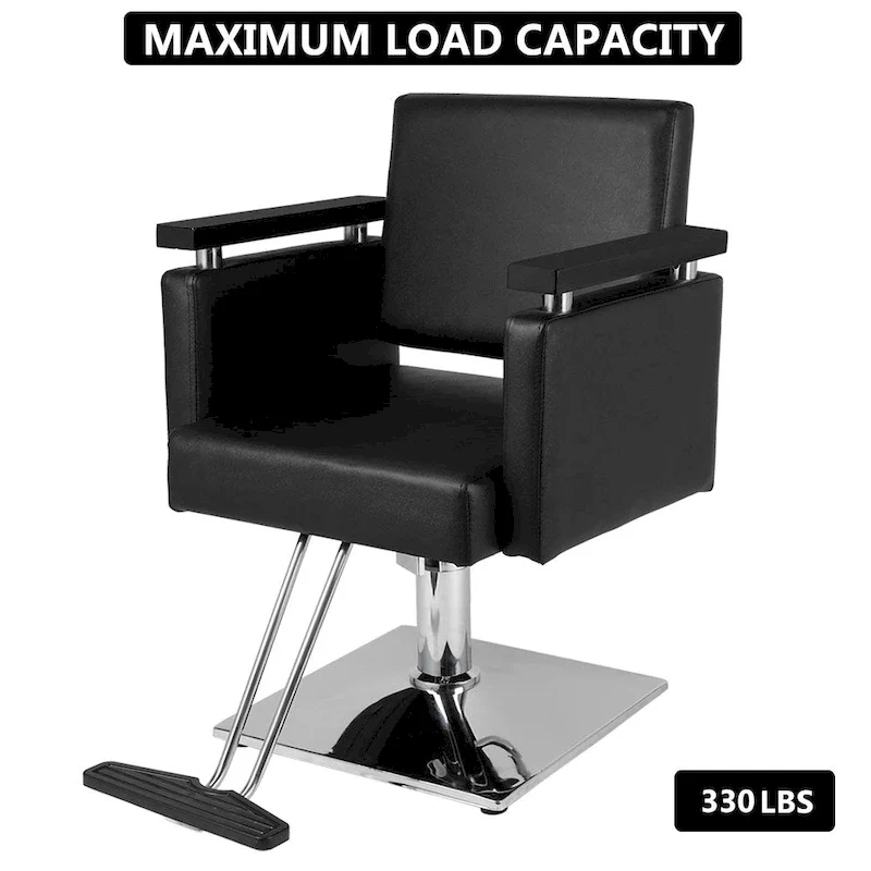 e113b93ec6a5da2c11874cff252fa98889bc87996625283fa7fa4dbedcb3e6e0 Hair Beauty Equipment Hydraulic Barber Chair Styling Salon Haircut Salon Chair - N/A(Black)