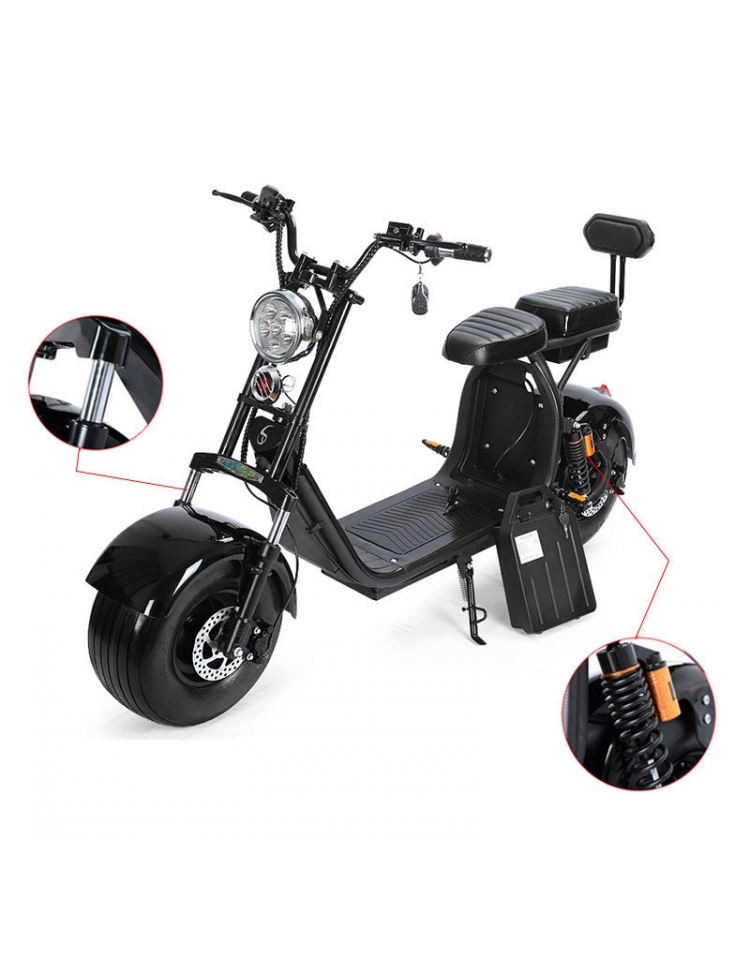 e1bf7a3db3169ad4a1034bad1d94f51d0bff75a7468241db09b5dc143b2d0082 Fanco CITY COCO RANGE 2 AUTONOMIE 110 KM 1500 WATTS 40AH HOMOLOGU¨¦E ROUTE(Rouge)