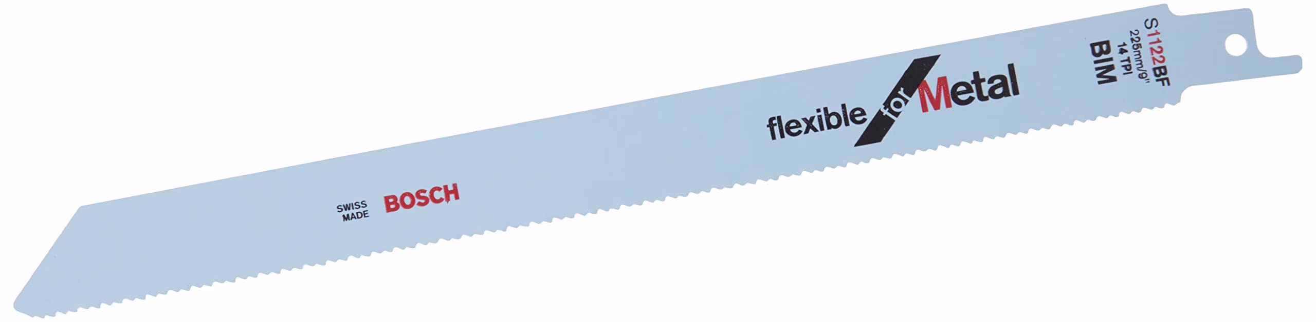 Bosch Accessories 5 pieces Reciprocating Saw Blade S 1122 BF Flexible for Metal (for metal, 225