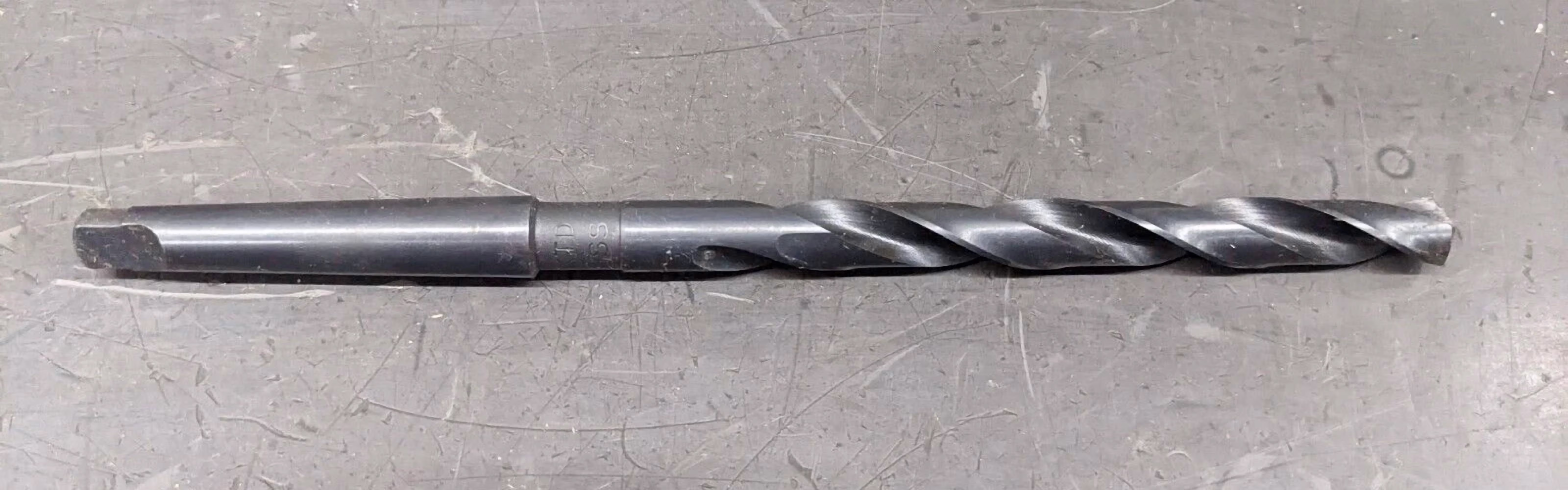 KNACK - Kromhard 27/64" Taper Shank Drill 8" Long Hss 1Mt Mt1 1 Morse Taper Uk