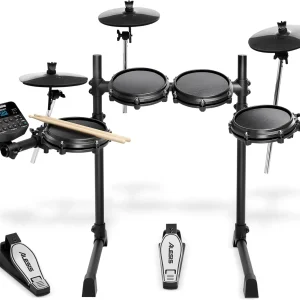Alesis Turbo Mesh Kit - Electric Drum Set with Over 100 Sounds Mesh Drum Pad(Drums Only)