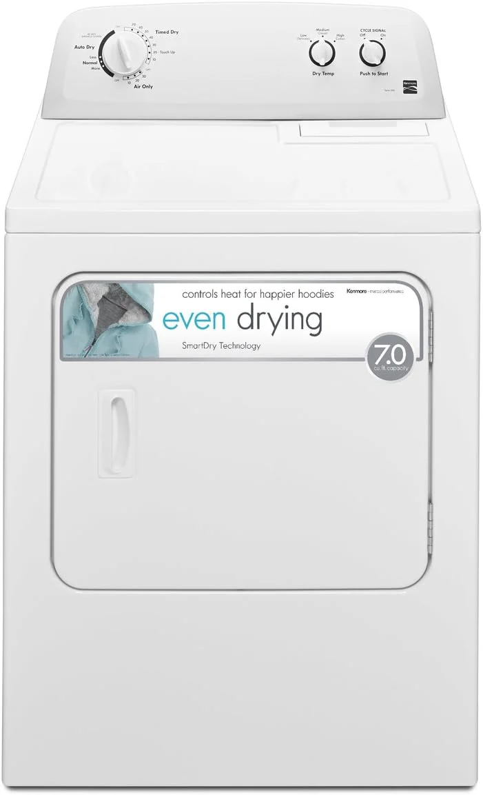 e2b3841d2b447a5219ae92b44b7d6d8e3fe3a696c9846a12e091a9cc5e3a960a 29¡ä¡ä Front Load Electric Dryer with Wrinkle Guard and 7.0 Cubic Ft. Total Capacity, White(Electric/Dryer)