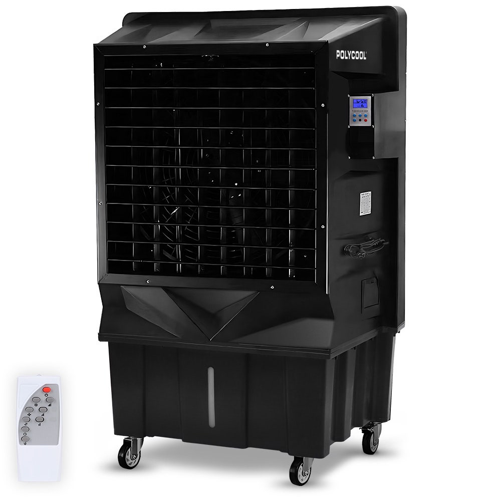 e5803aa6613033a31d623357a934c0d53b9fdb6d038dec0782a05ffc75005401 POLYCOOL 130L 750W Evaporative Air Cooler, Commercial Industrial Grade, Remote Control, Purifier, Fan(Default Title)