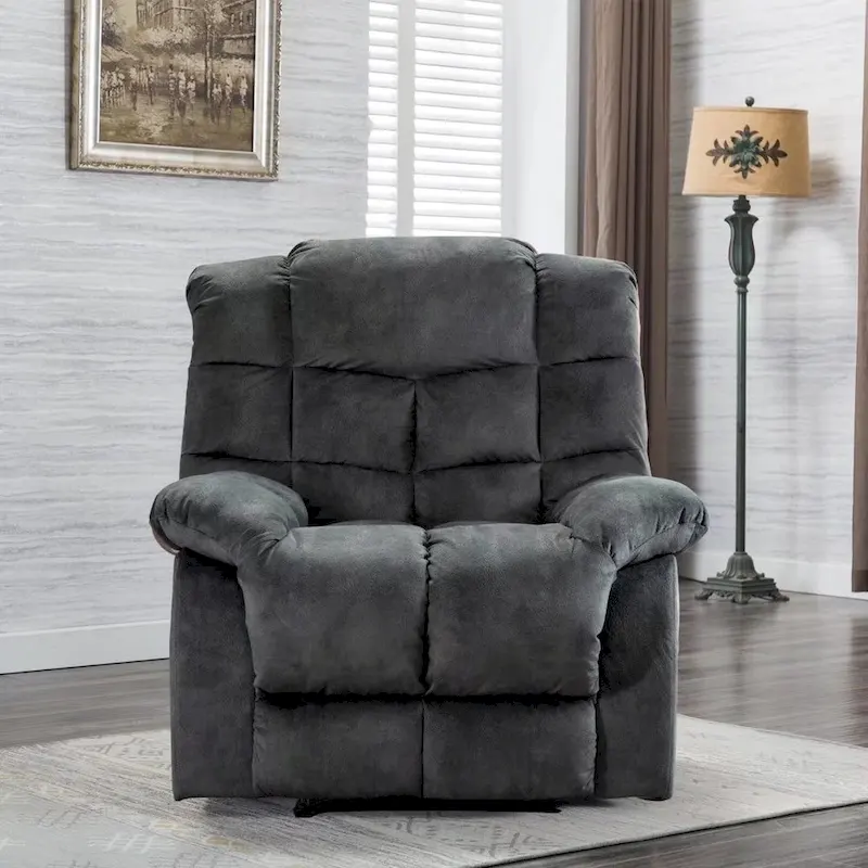 e6317b7f21150d2bd27c2f4c225a46987ab84ccf7cc7f25be7ee5263a55a7c95 Manual Ergonomic Overstuffed Recliner Chair(Nazy)