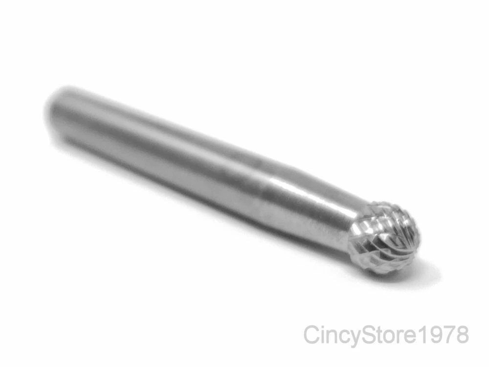 e6845de02985deb4ff91e5bb66bb601b5064ea49df81bea07835cacefec455d3 KLYNE - Sd1D Ball Shape Tungsten Carbide Burr Bur Cutting Tool Die Grinder Bit 1/4" New