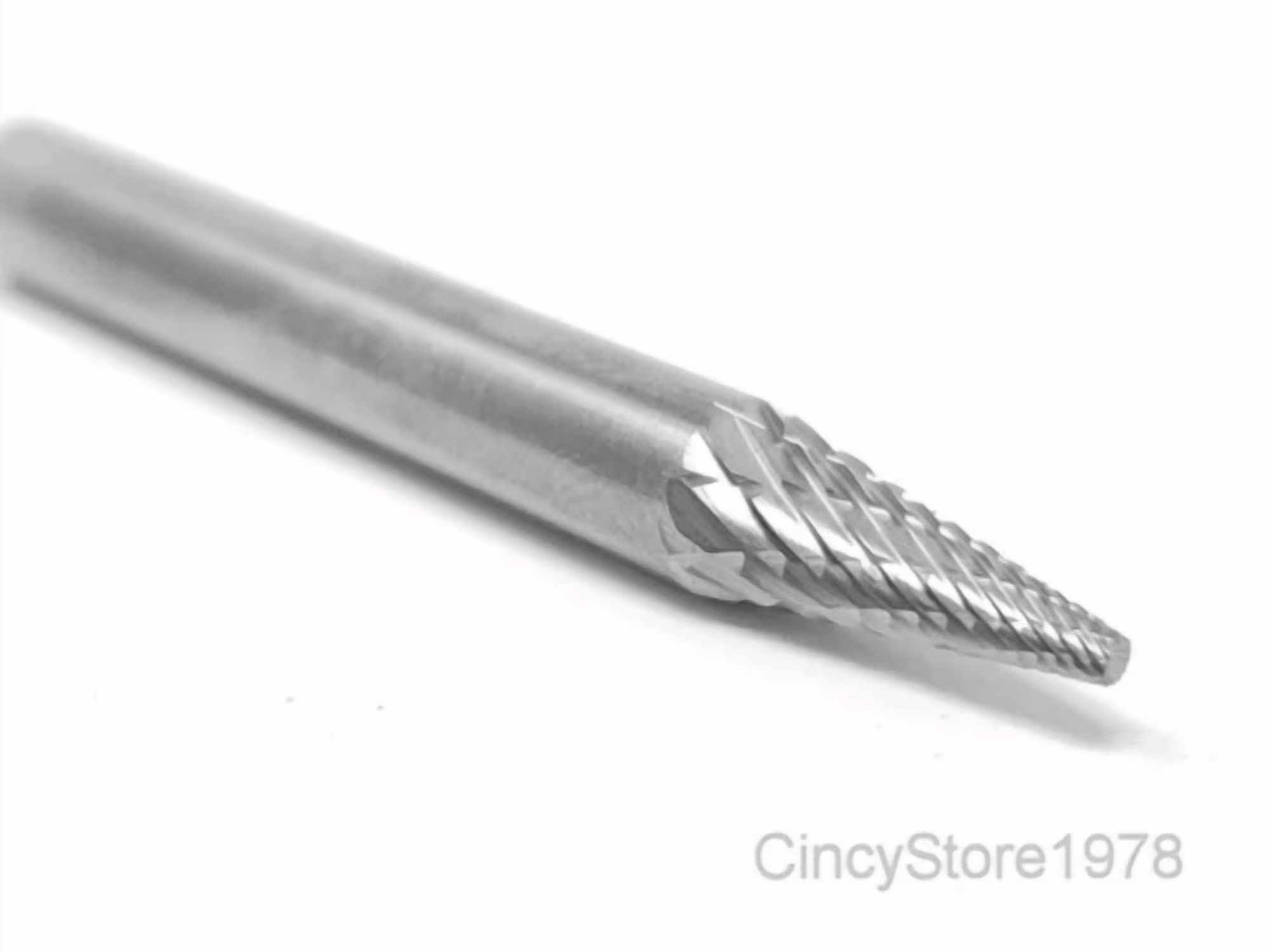 KLYNE - Sm1D Pointed Cone Shape Carbide Burr Bur Cutting Tool Die Grinder Bit 1/4" New