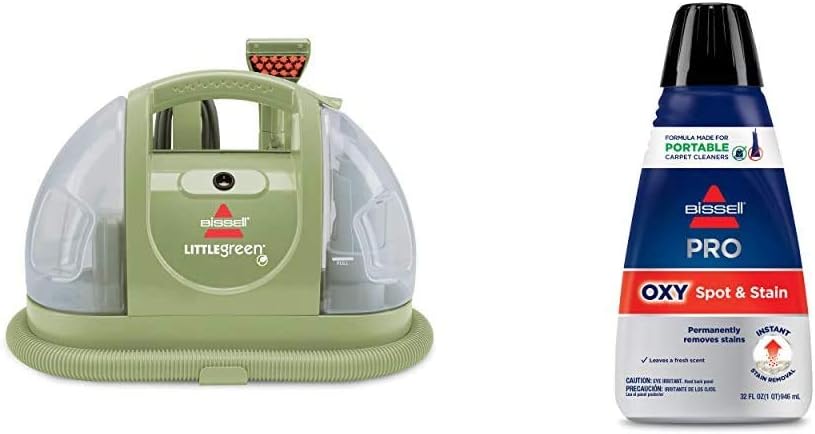 e8ce71305b06e9b9285b9c0d615f98e6d7031c45d2f5e735be6e87902f81b327 Bissell Multi-Purpose Portable Carpet and Upholstery Cleaner, 1400B(Little Green + Pro Formula)