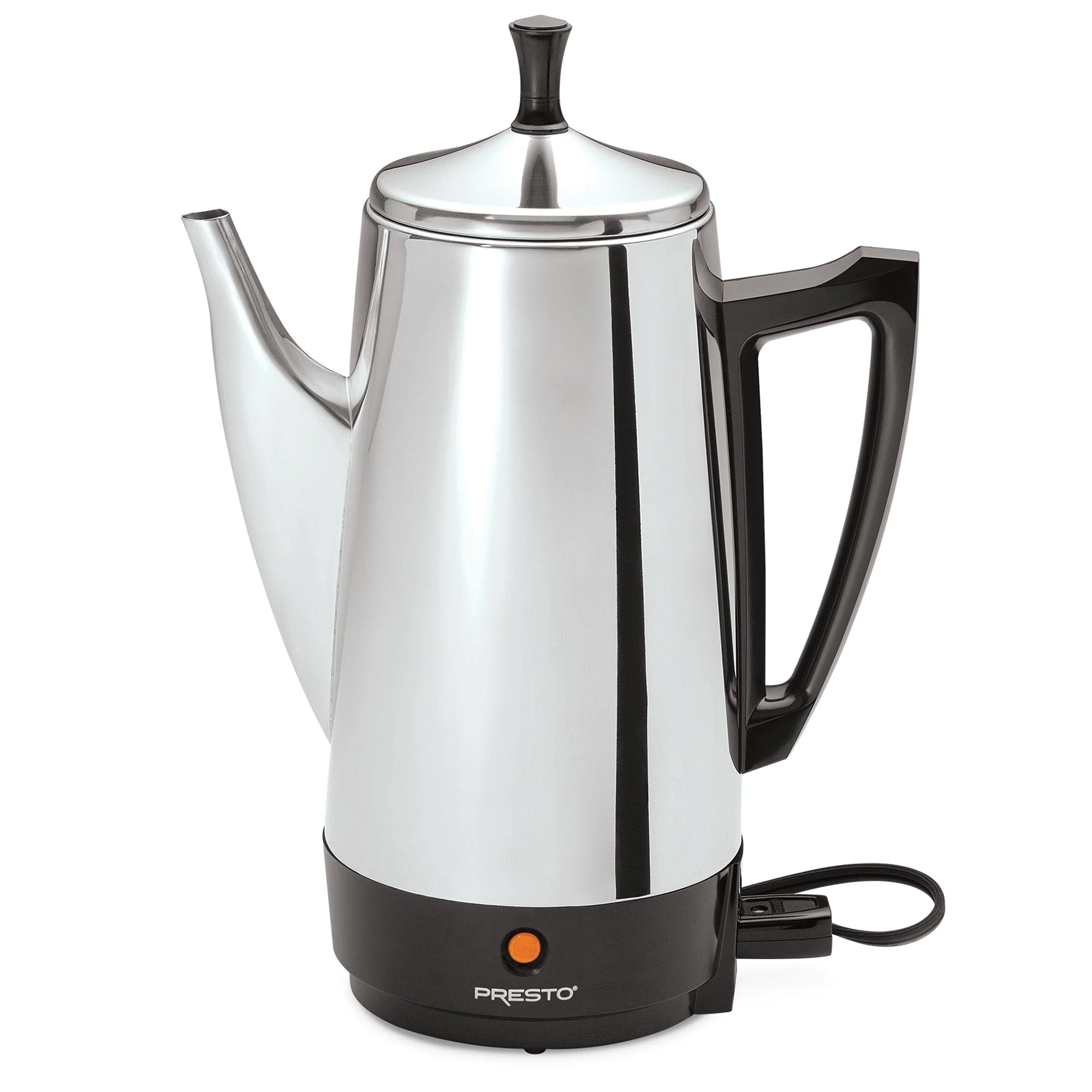 e8f35805629f1068b86ab6ae0eb080624783d7dedcb0e9e2008dd8fb2e077ef0 Presto Stainless Steel Coffee Maker, 12 Cup Robust Percolator Coffee, Silver - 2.79(2.79)