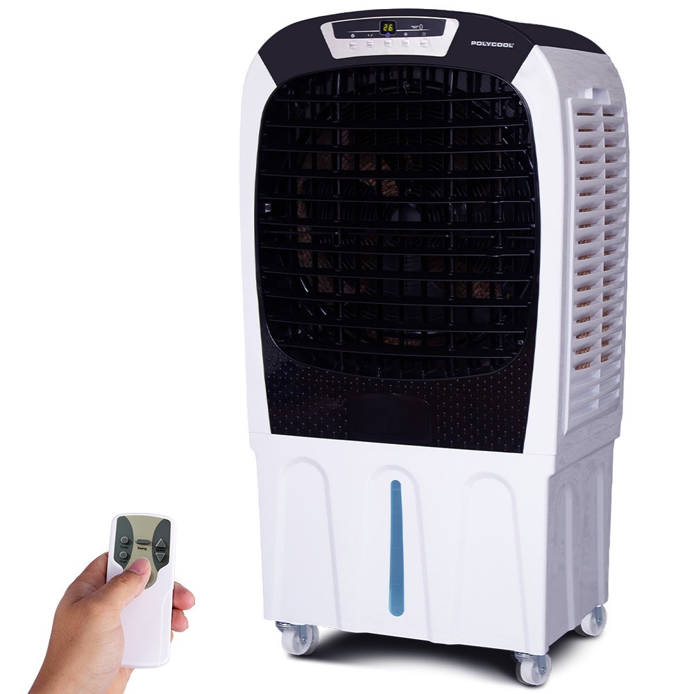 ead8c952250d346de57a7df31c0b588dd58390fa54848e2ba3148ed1a5134944 POLYCOOL 450W 80L Evaporative Air Cooler, Commercial Grade, Remote Control, Fan(Default Title)