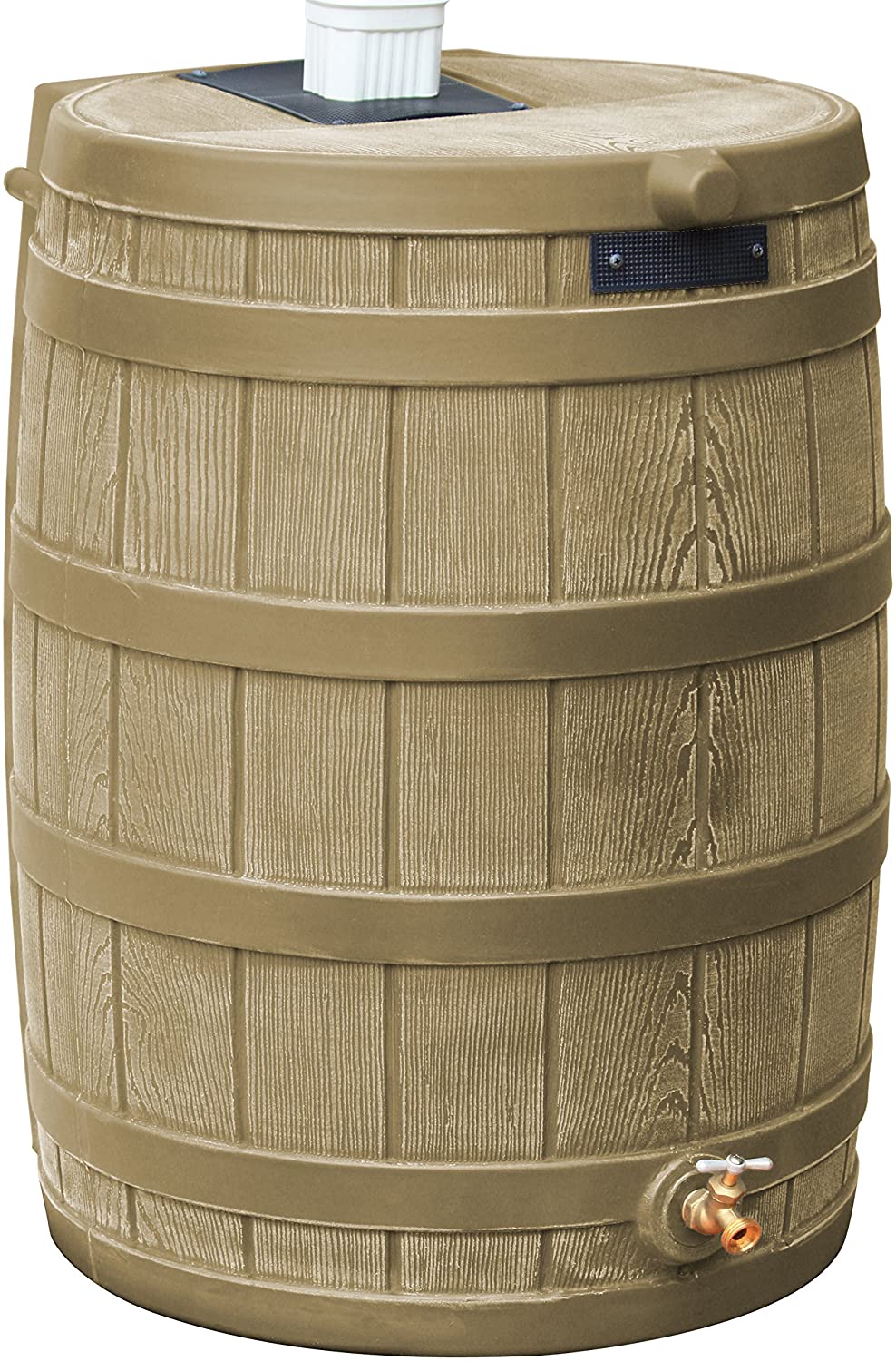 ec0e16acc2c98ae2d930f4cac016da0521ac14c51ab0d15b0aec7aecfffc7e65 Good Ideas Rain Wizard 50 Gallon Plastic Outdoor Home Rain Barrel Water Storage Collector