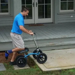 New KneeRover Quad All Terrain Knee Walker in Metallic Blue