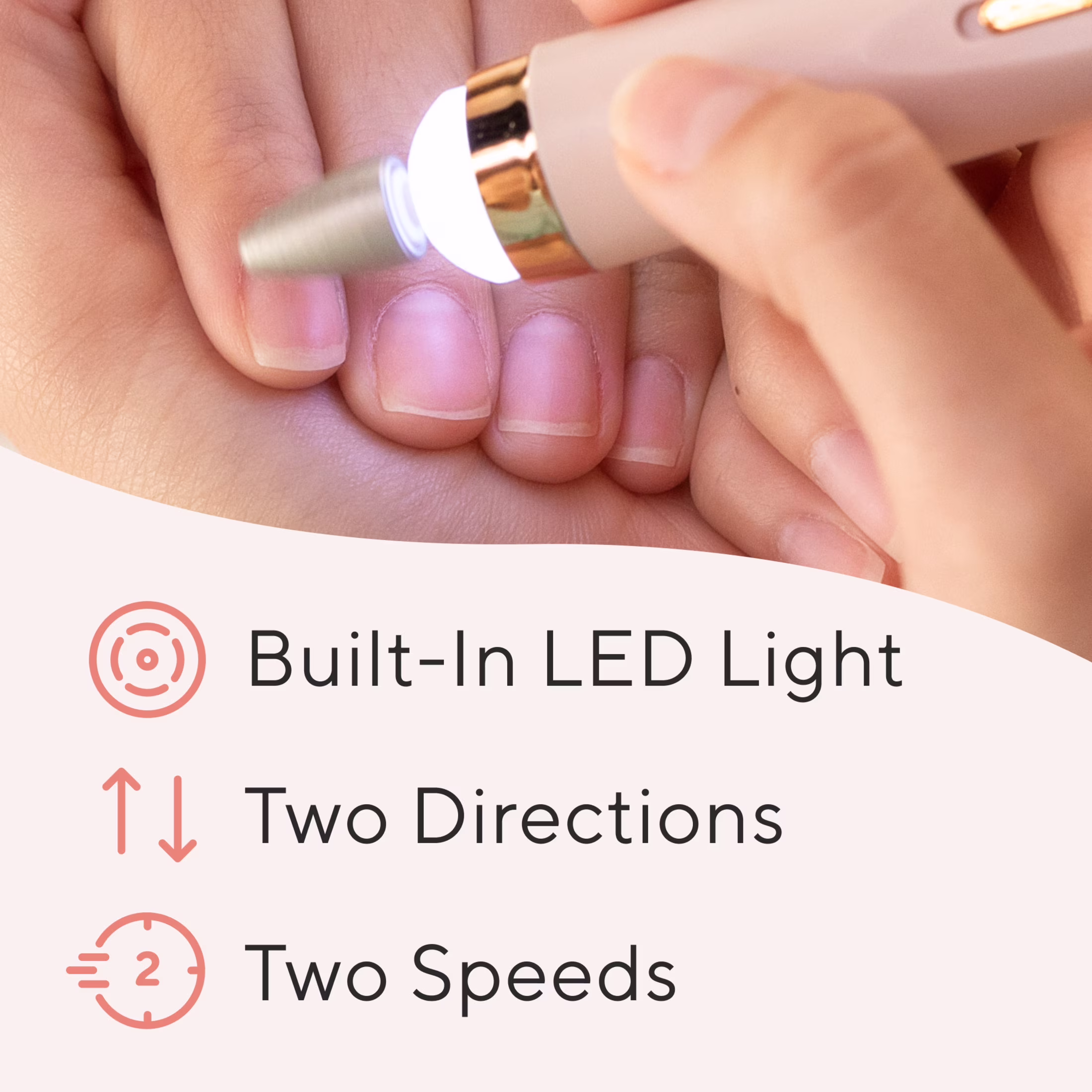 eda3767f8d006501e478a5759ad66cbb128bcc90dc3fe8a757e9f8161c8fd199 Finishing Touch Flawless Salon Nails Rechargeable Mani Device with 6 Attachments, Pink