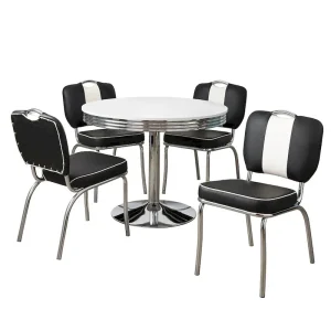 Simple Living Raleigh Retro 5-piece Dining Set(RED)