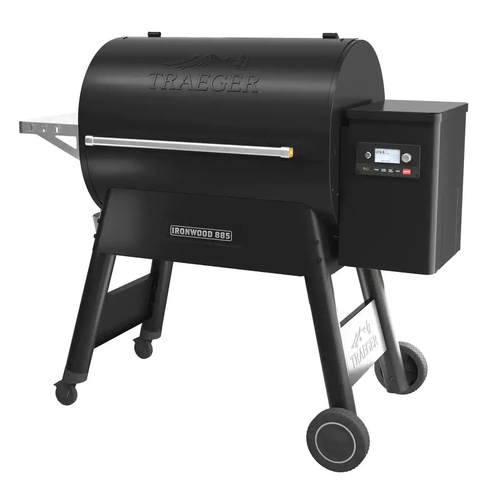 f0e326d26189e1020b0ef2c00bcf8bd7b075ee2914bb9edf2da8c868fa2d26a7 Ironwood 885 Wifi Pellet Grill and Smoker in Black