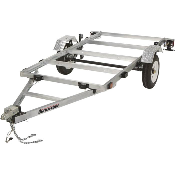 f0fd21c670176f26cc6dc75ebf5e4ffc0088ab79b1ff342ba03cd01e8318b472 Ultra-Tow 4ft. x 8ft. Folding Aluminum Utility Trailer Kit-1170Lb. Load Capacity 3806S109
