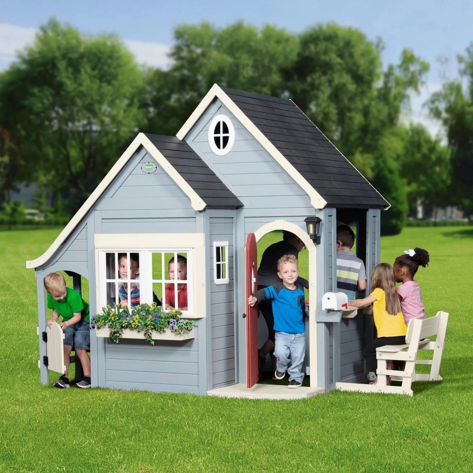 f134eb6c4788ab20aaf8af4f61f036d3eaaa92727ce5ff60e66f40c3b2aee666 Backyard Discovery Spring Cottage Playhouse