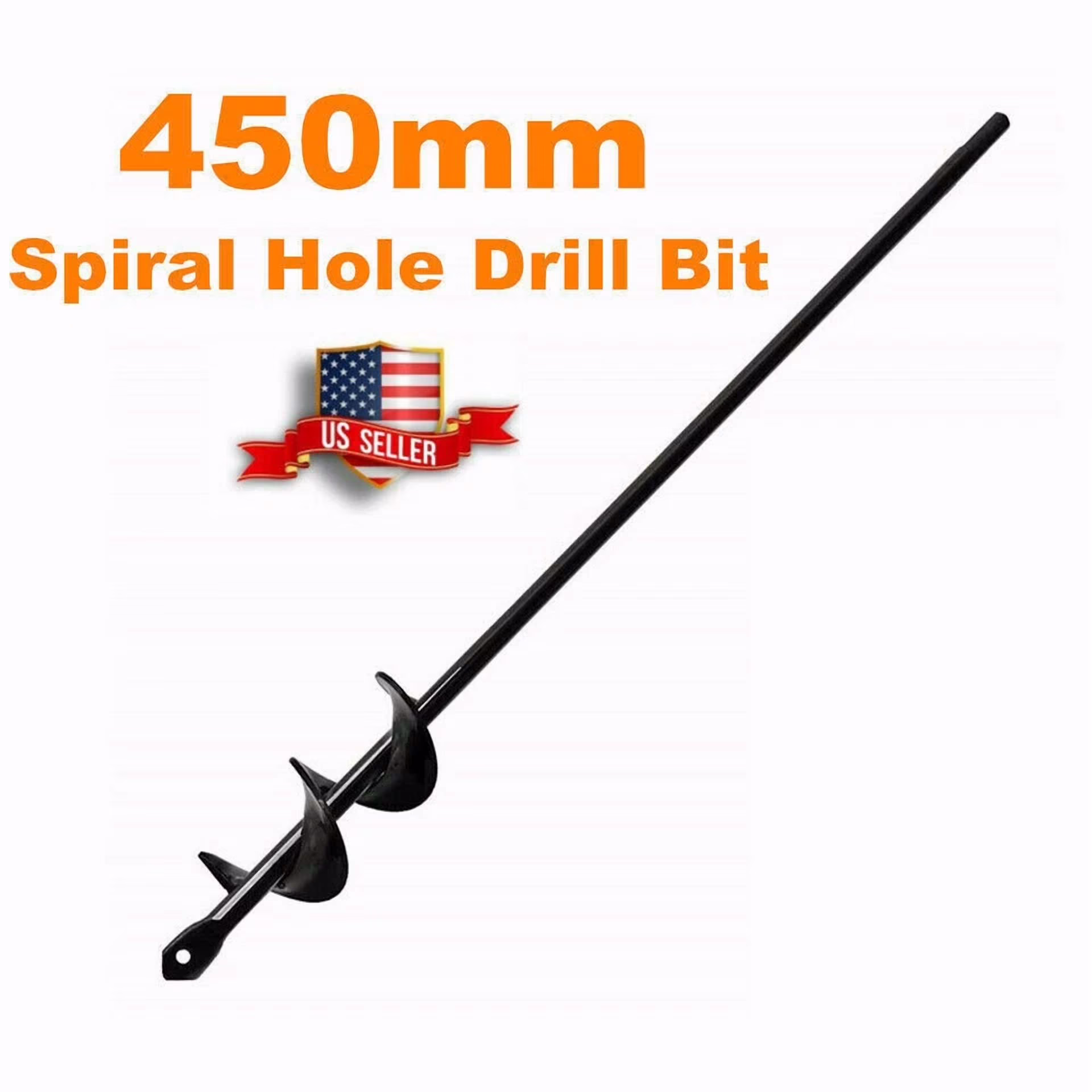PURELY- 18" Planting Auger Spiral Hole Drill Bit Garden Soil Yard Earth Bulb Hole Digger
