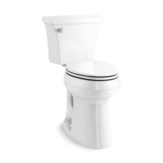 f1523c686e12ab13ed3fcece297542e8ae4b18d11a704e97cecf919cffbee24b KOHLER Highline Arc Extra Tall Elongated Toilet 1.28 GPF White with Seat