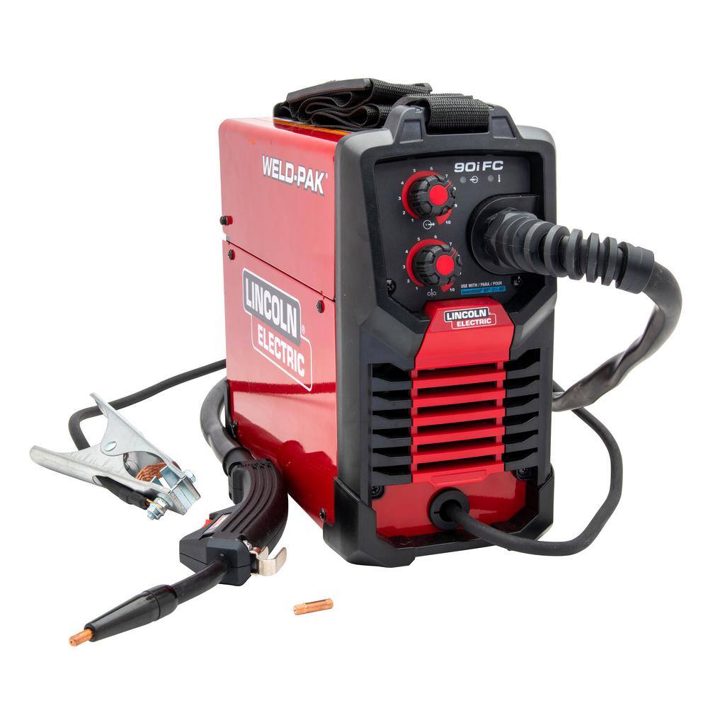 f3a8807f7522784fb2f1ffc998fe23b311bfcddb1ce244f528484b54337a5d39 Lincoln Electric WELD-PAK 90i FC Flux-Cored Wire Feeder Welder (No Gas) K5255-1