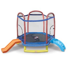 Little Tikes 7 Climb n Slide Trampoline with Enclosure