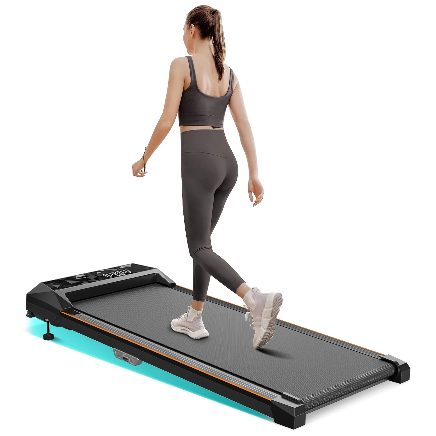 f530100e2f730d3076a27165dd808e16079db1d720c9b368c332f37a7df6bf3a CoolHut Walking Pad, Under Desk Treadmill, 4-in-1 Home/Office Treadmill, No Installation, Low Noise, LED Display, 265 lb. Capacity with Remote Control