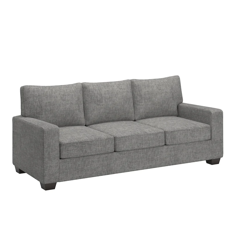 f54c19bdbd27a15f55759aa467dab13a2203918193fb20d2986436325f469a09 Roros Fabric Upholstered Square Arm Sofa by iNSPIRE Q Classic(Grey)