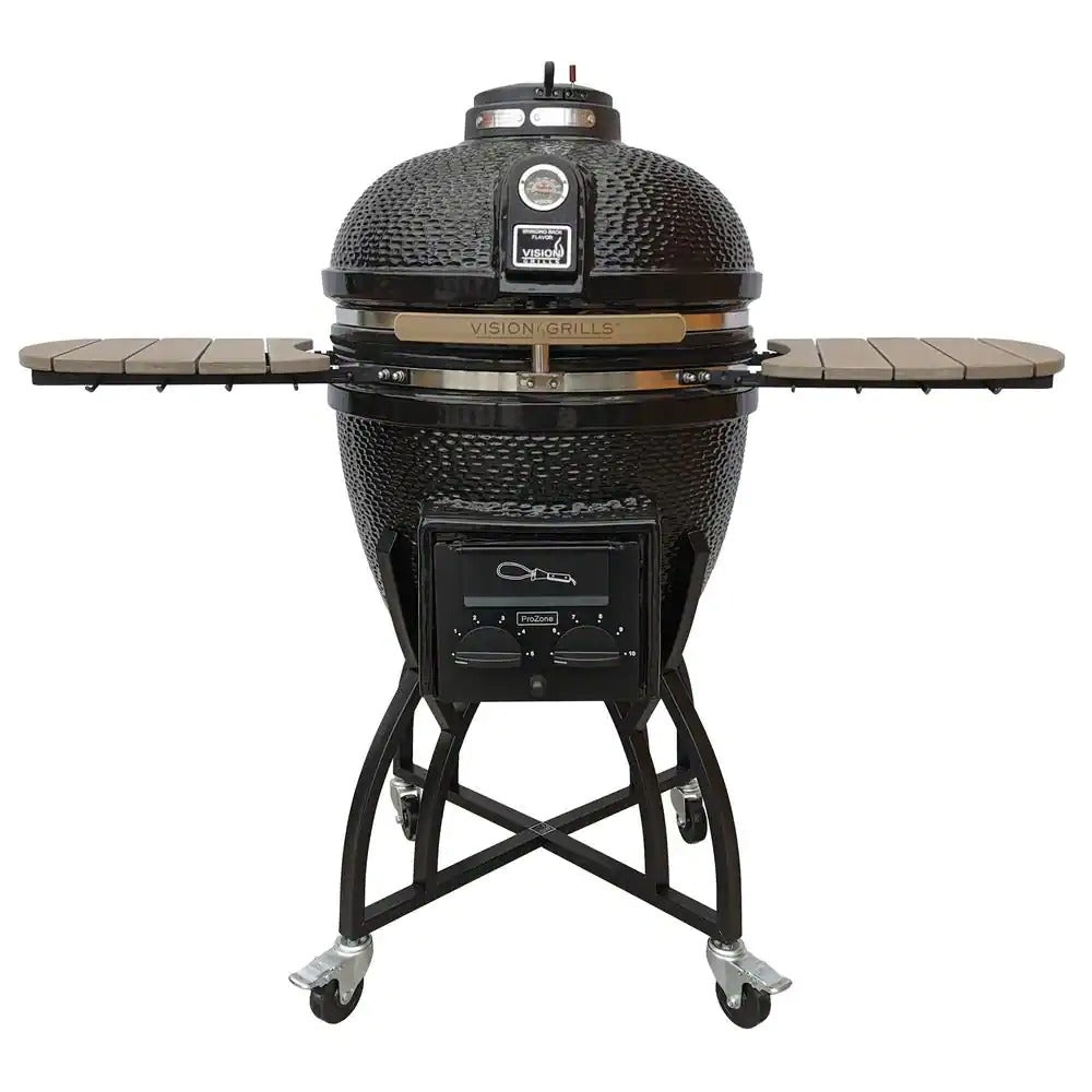 f6cb830a9b26ec7aa19af2aaff69de3b44a63c34e492b0cb5283bef706e1cfe2 Grills 22 in. Kamado Pro Ceramic Charcoal Grill with Grill Cover