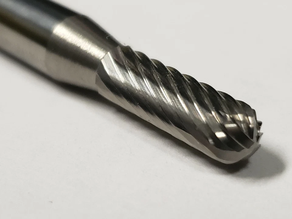 f7dc2d62b93e17e86173e937f6a83be8a2f6996a027d4a493e9675bf23ad97a3 KLYNE - Sc14S Cylindrical Radius 3/16" Carbide Burr Bur Tool Die Grinder Bit 1/4" Shank
